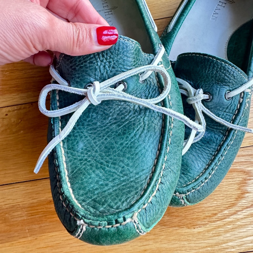 Cole Haan green moccasin shoes - Picture 7 of 7